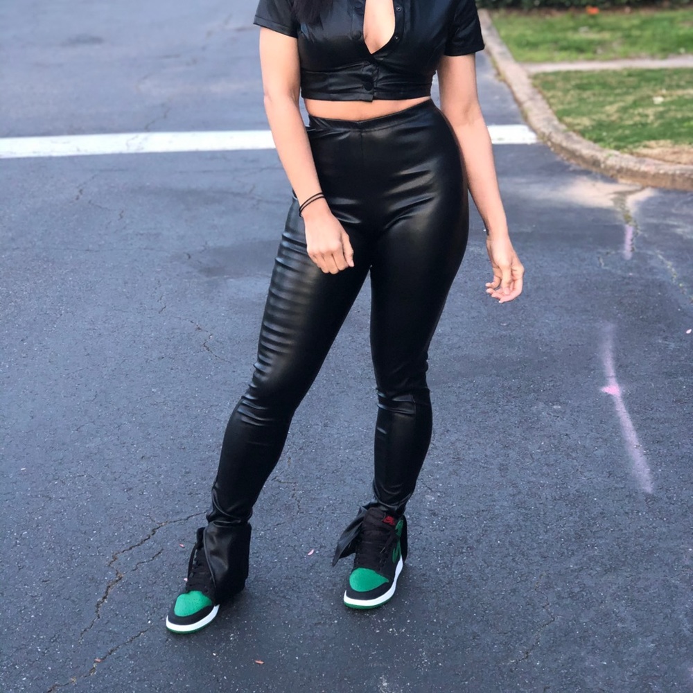 PLT Faux Leather Pants